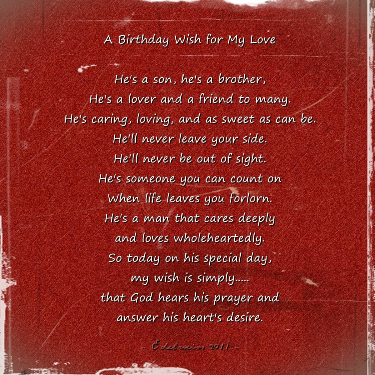 Birthday Love Quotes For Him
 50 Happy Birthday For Him With Quotes iLove Messages