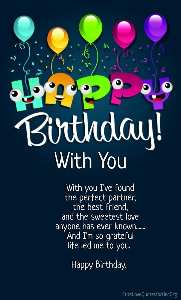 Birthday Love Quotes For Him
 12 Happy Birthday Love Poems for Her & Him with