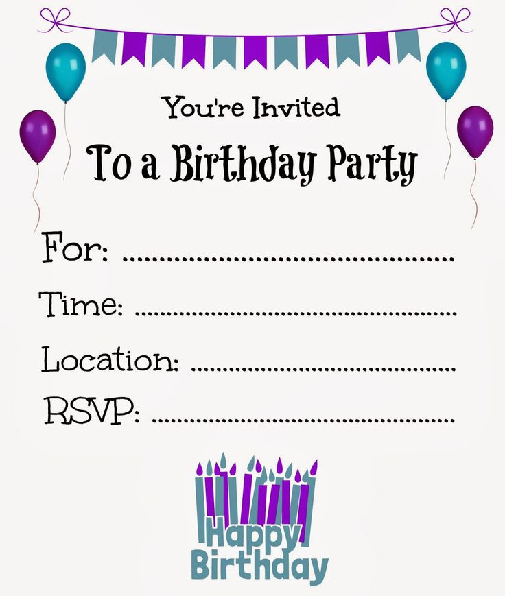 Birthday Online Invitations
 Free Printable Birthday Invitations line – FREE