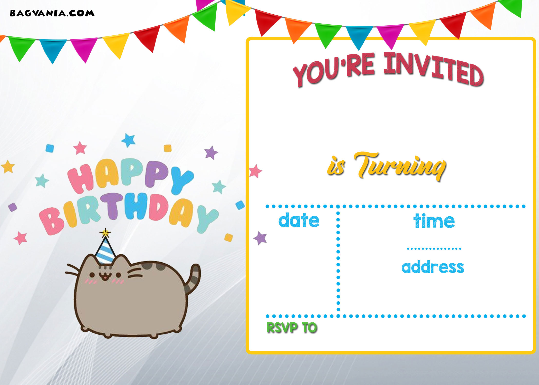 Birthday Online Invitations
 Free Printable Kids Birthday Invitations – Bagvania FREE