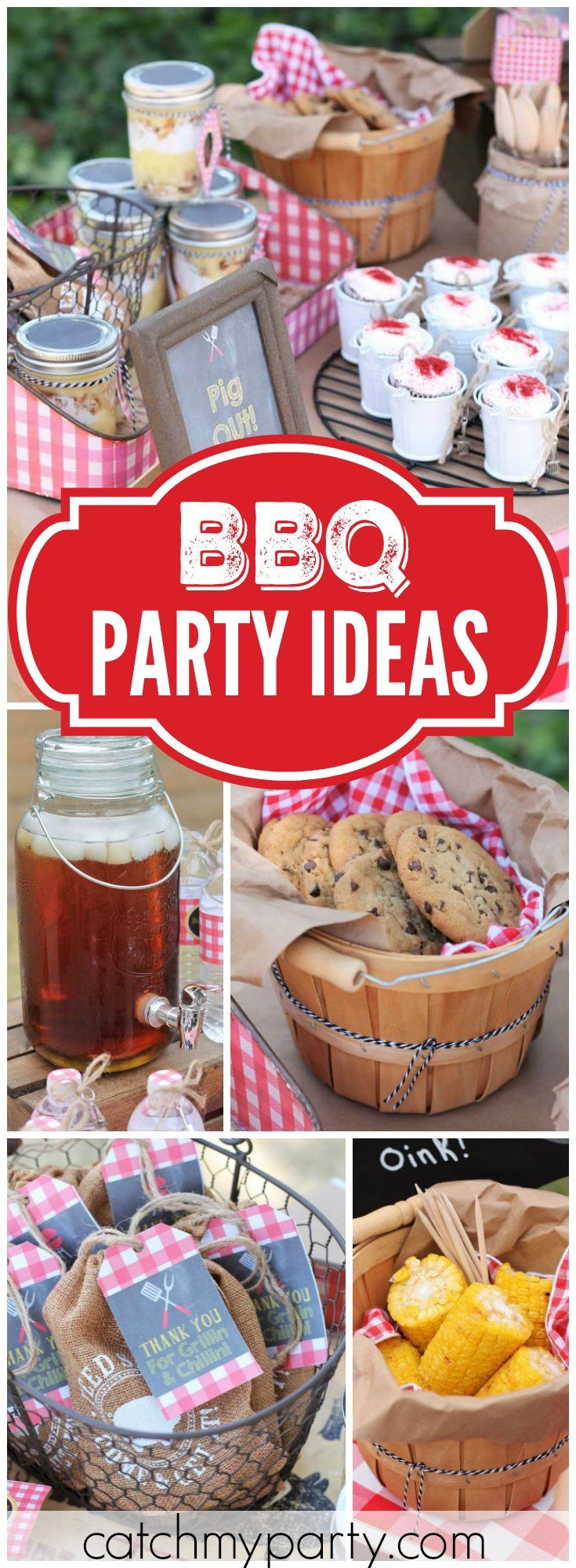 Birthday Party Bbq Food Ideas
 How great is this patriotic backyard summer BBQ party See