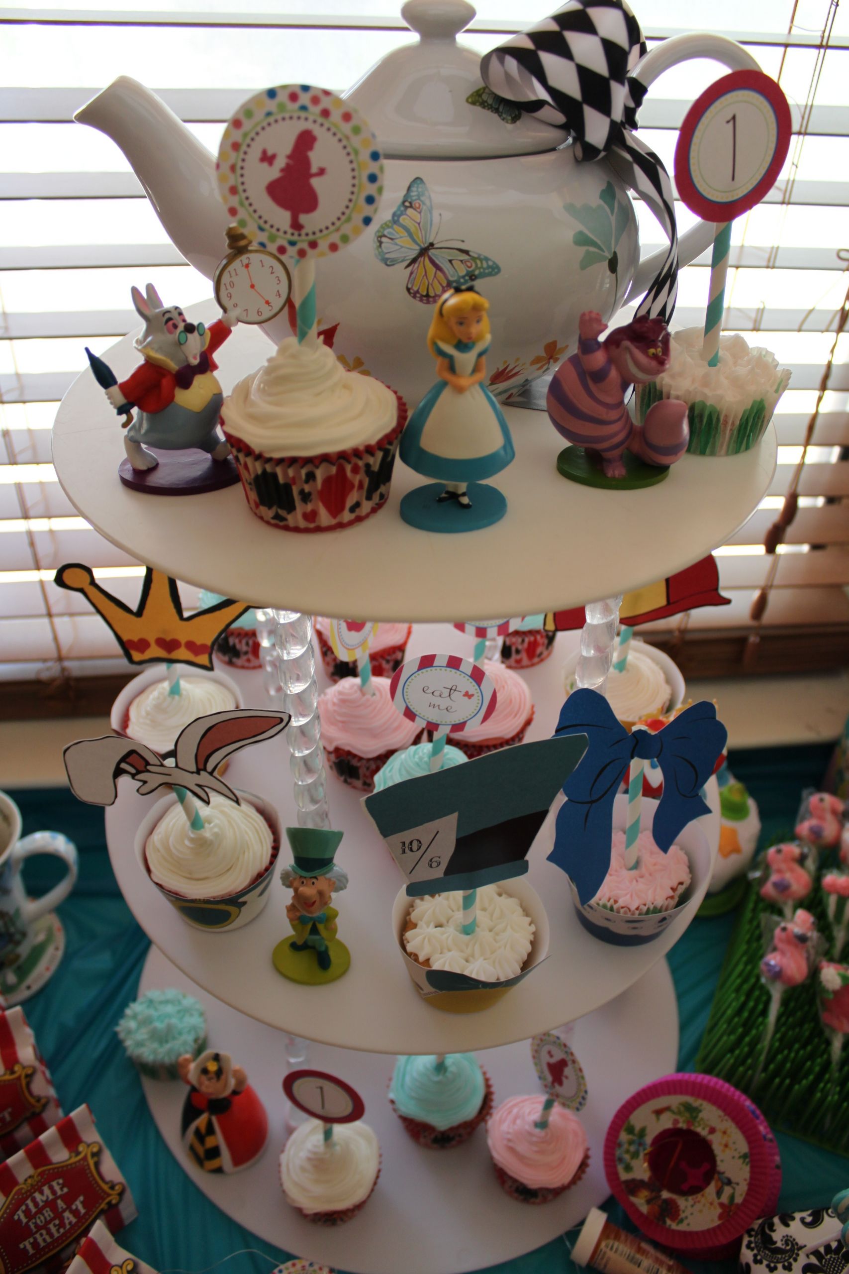Birthday Party Decor
 e Year Old Birthday Party Alice in “ e”derland Theme