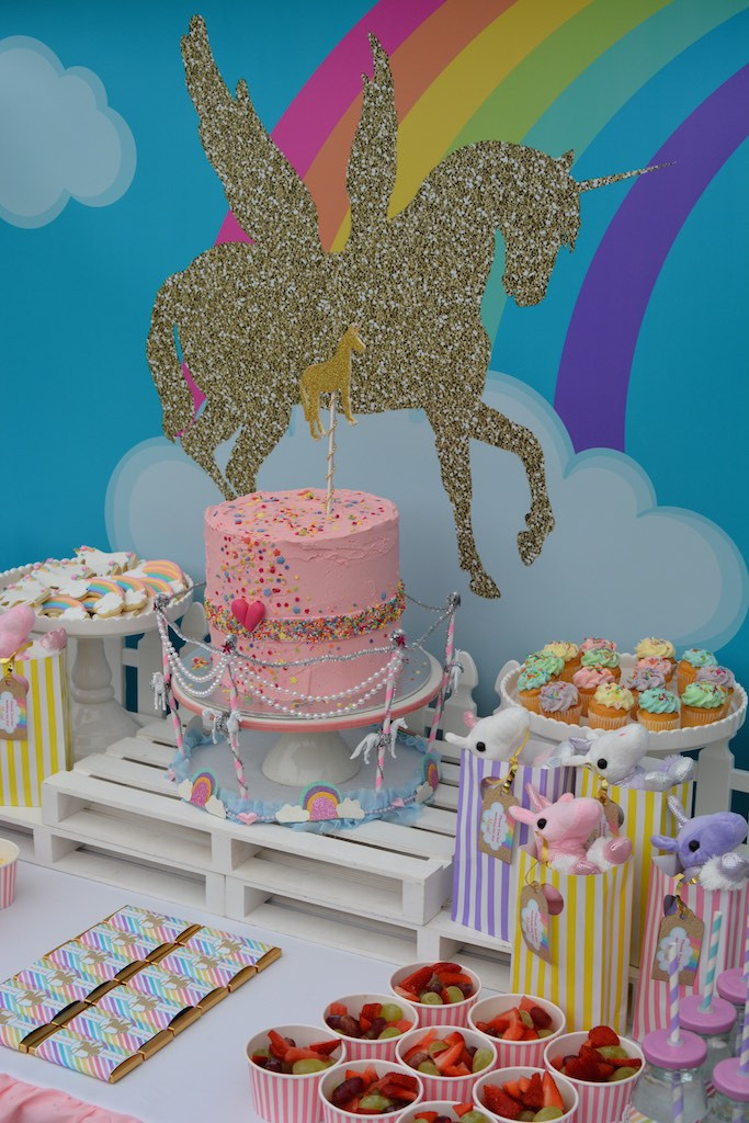 Birthday Party Decor
 Tully s Rainbow Unicorn Birthday Party Stuff Mums Like