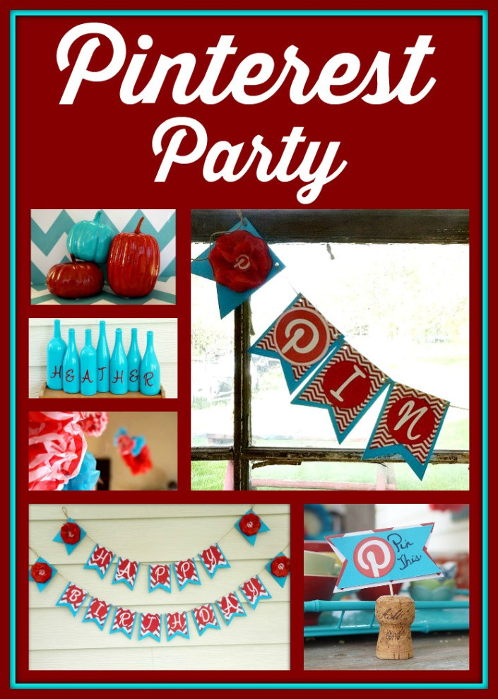 Birthday Party Decorations Pinterest
 My Pinterest Birthday Party Part I The Colors