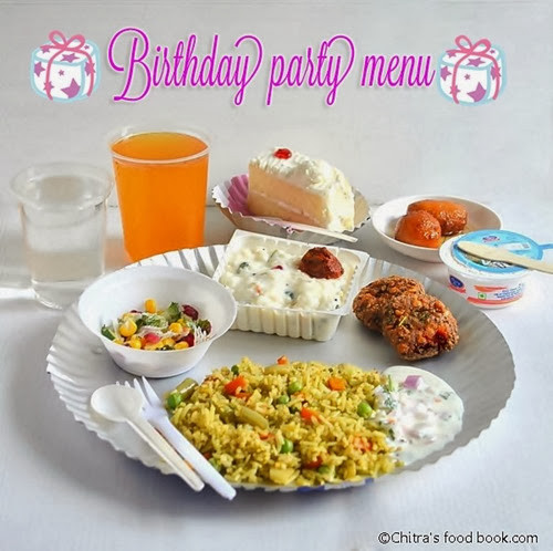 Birthday Party Food Menu
 SIMPLE BIRTHDAY PARTY RECIPES MENU FOR KIDS