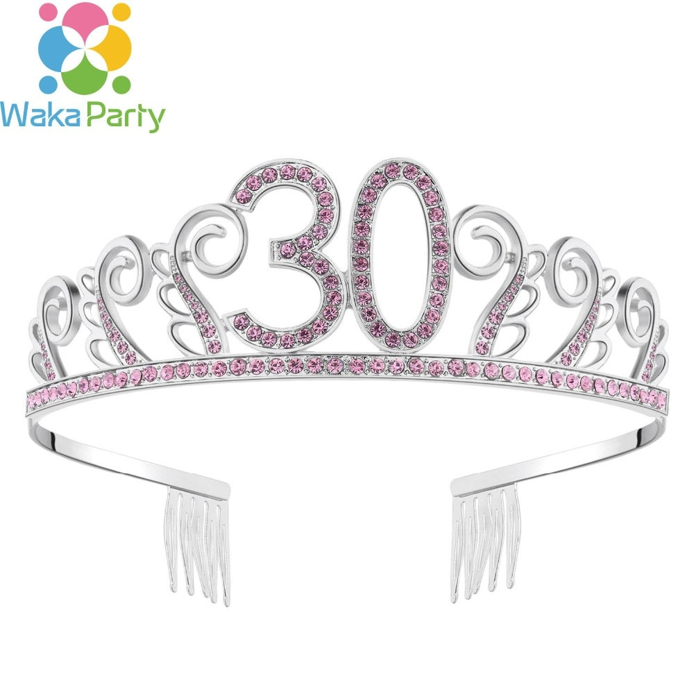 Birthday Party Ideas For 30 Year Old Woman
 Crystal Queen 30 Birthday Crown Tiara for Women 30 year