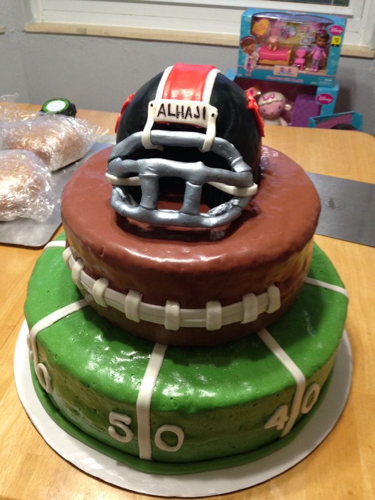 Birthday Party Ideas For A 13 Year Old Boy
 Fun football birthday cake for a 13 year old boy