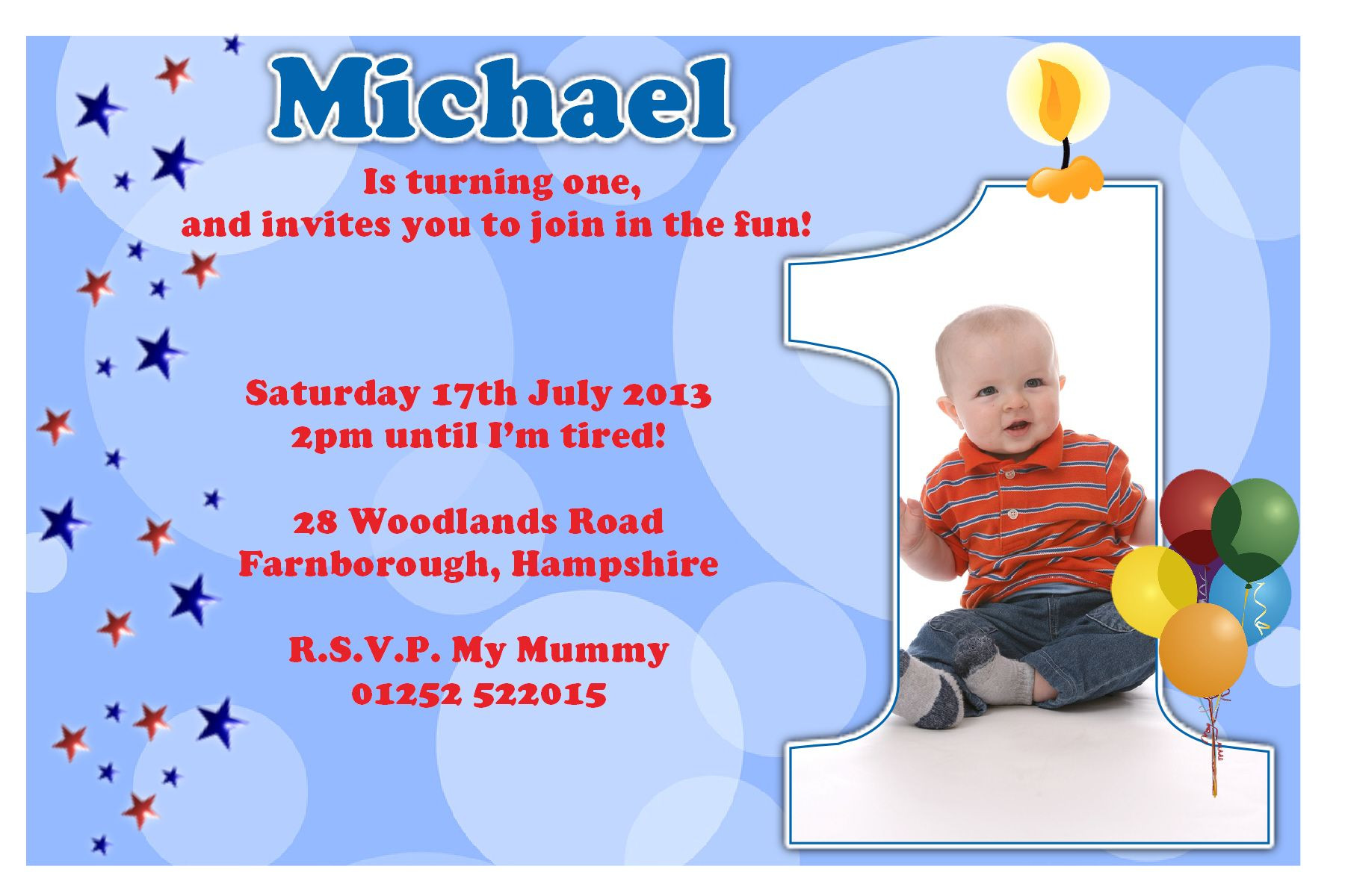 Birthday Party Invitation Wording
 First Birthday Party Invitation Ideas – Bagvania FREE