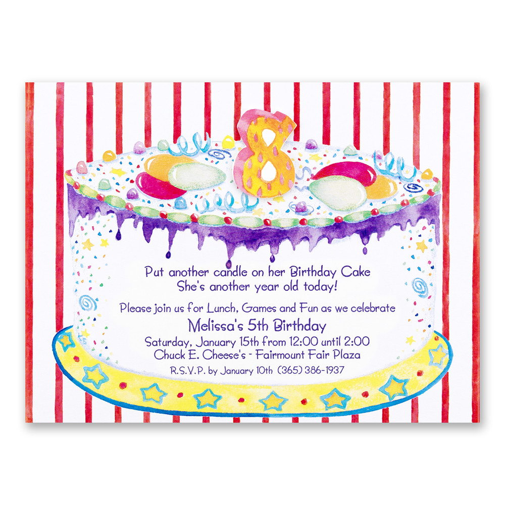 Birthday Party Invitation Wording
 tart 8th birthday party invitations wording