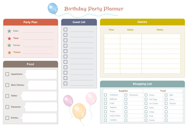 Birthday Party Organizer
 Birthday Party Planner