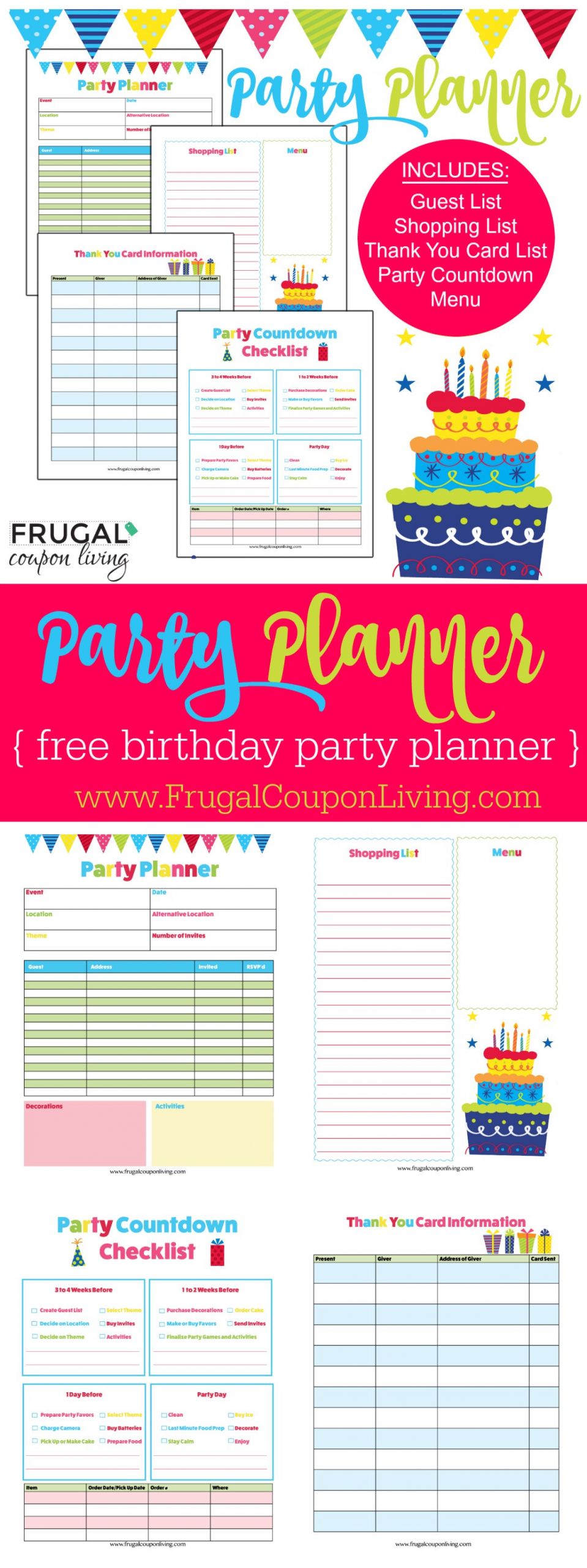 Birthday Party Organizer
 FREE Birthday Party Planner