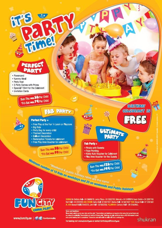 Birthday Party Packages
 8 best Book Your Birthday Party Fun City images on