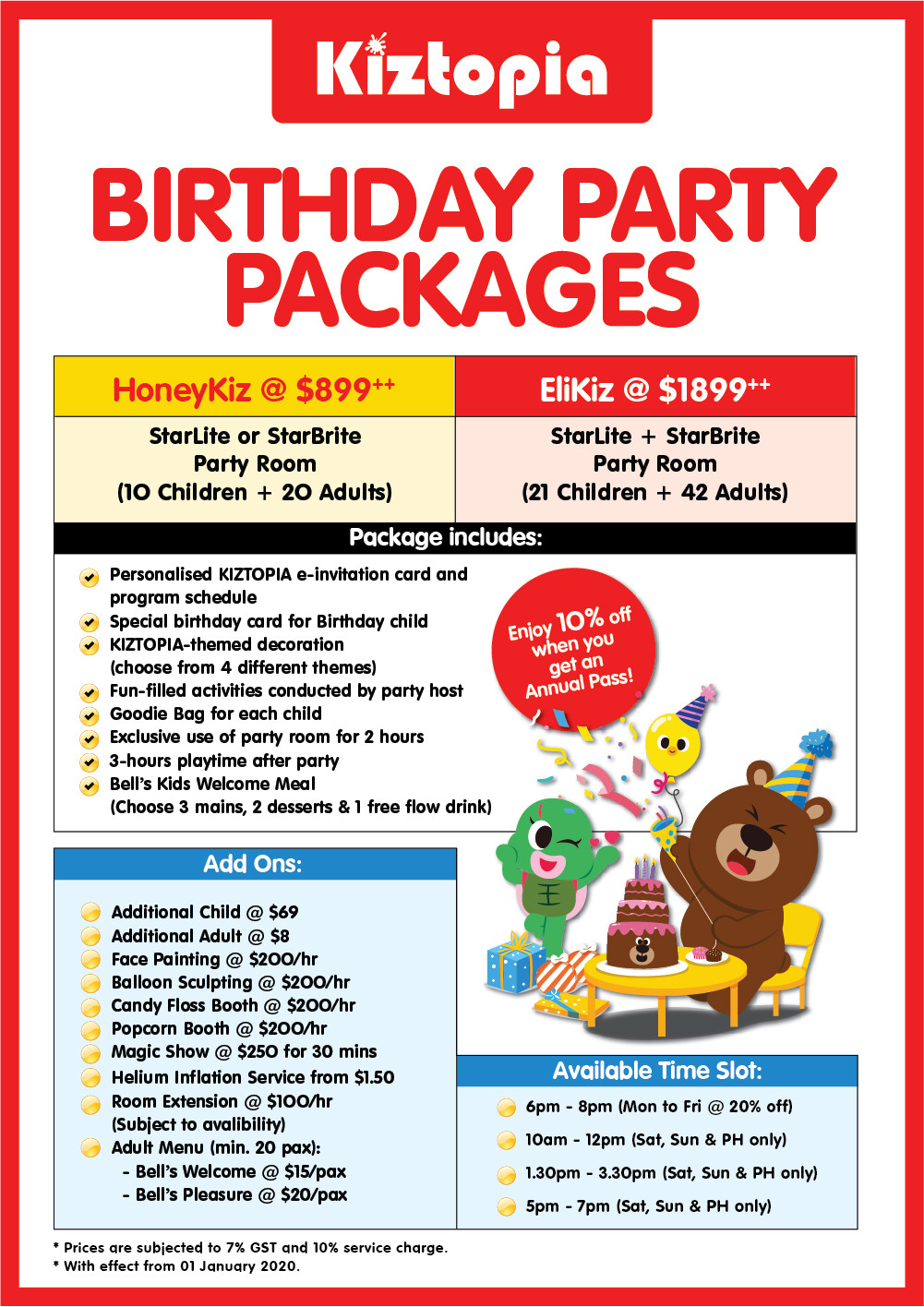 Birthday Party Packages
 BIRTHDAY PARTY – Kiztopia