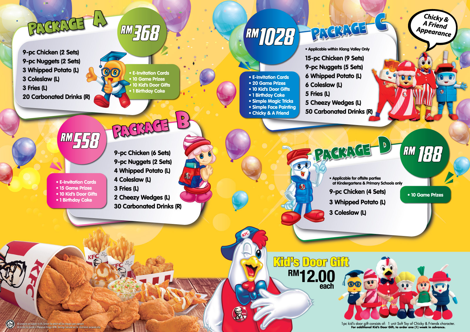 Birthday Party Packages
 Party Packages Party Services Chicky Birthday