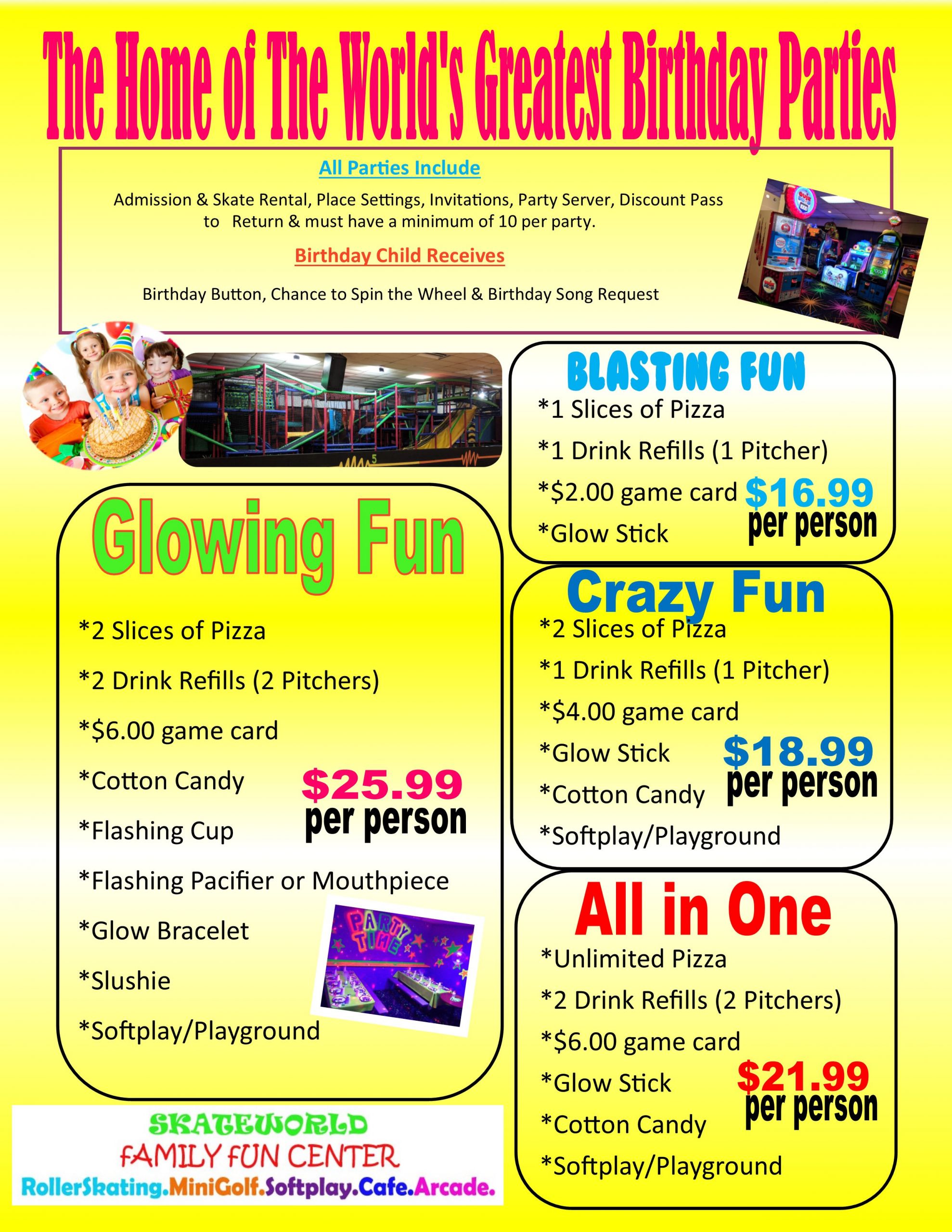 Birthday Party Packages
 Kids Birthday Parties Dayton – Fun Birthday Ideas OH