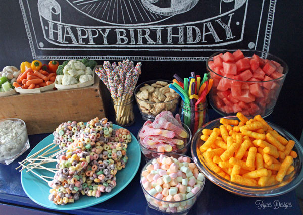 Birthday Party Snack Food Ideas
 My Baby is 3 A Chalkboard Birthday Party Idea FYNES