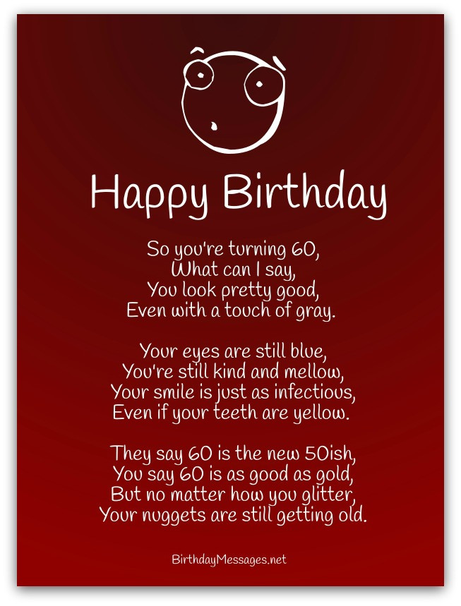 Birthday Poems Funny
 Funny Birthday Poems Page 2