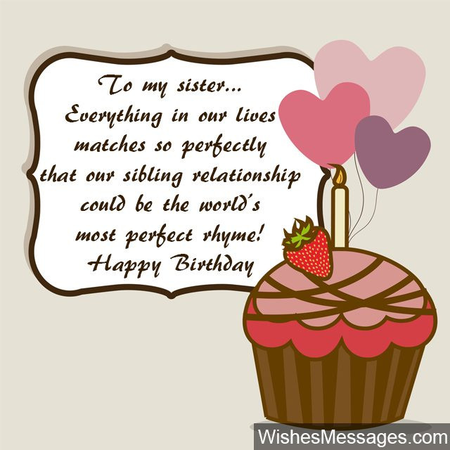 Birthday Quotes For My Sister
 Birthday Wishes for Sister Quotes and Messages