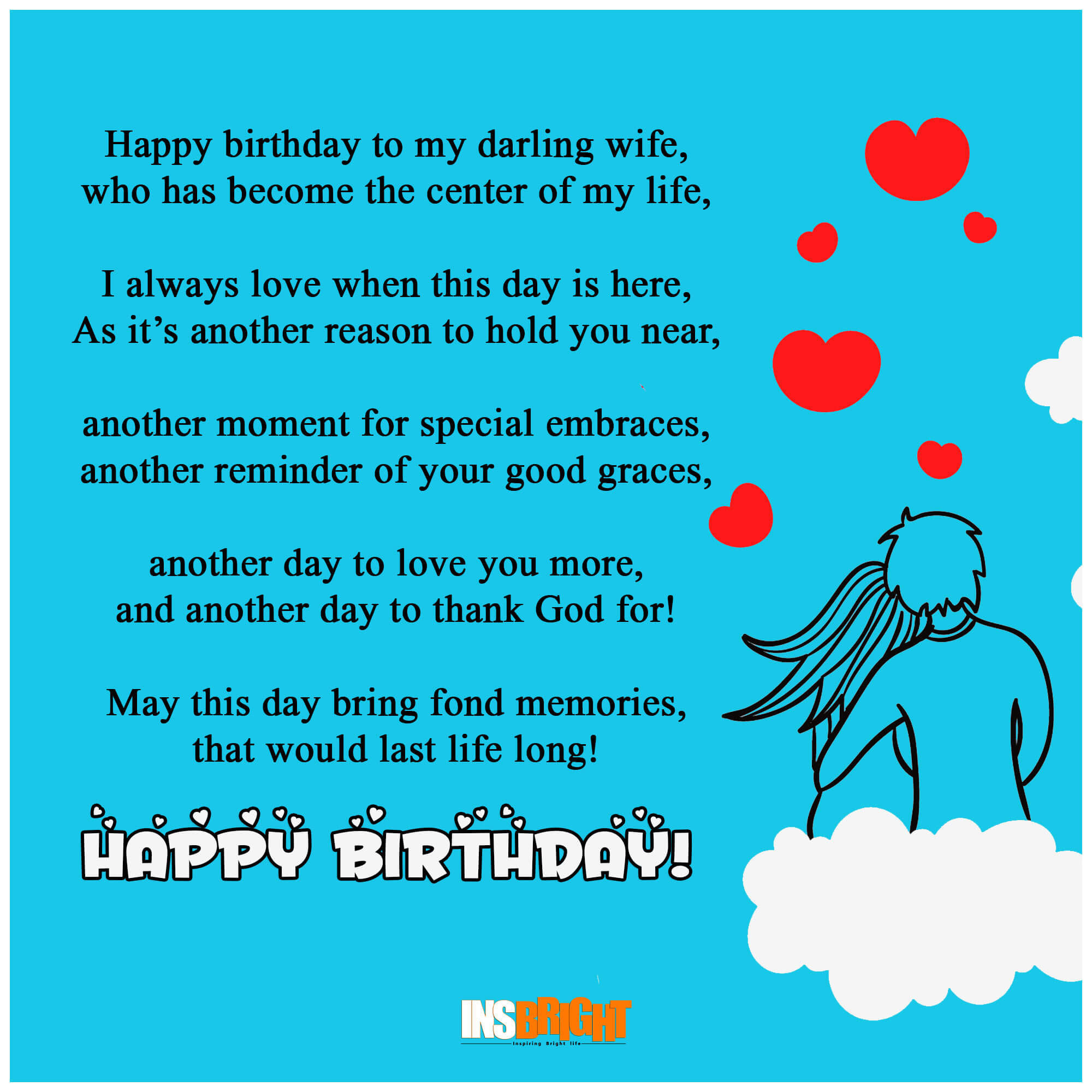 Birthday Quotes For Wife
 10 Romantic Happy Birthday Poems For Wife With Love From