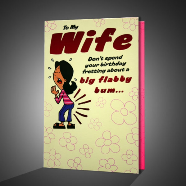 Birthday Quotes For Wife Funny
 Funny Birthday Greeting Card For Wife