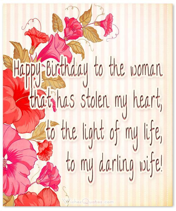 Birthday Quotes For Wife
 Birthday Wishes for Wife Romantic and Passionate