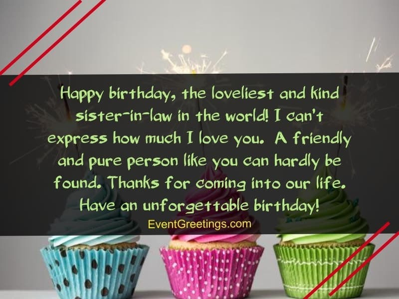 Birthday Quotes Sister In Law
 45 Best Birthday Wishes And Quotes for Sister In Law To