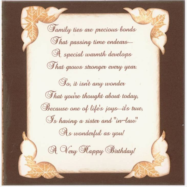 Birthday Quotes Sister In Law
 50 Best Happy Birthday Sister in Law and Quotes