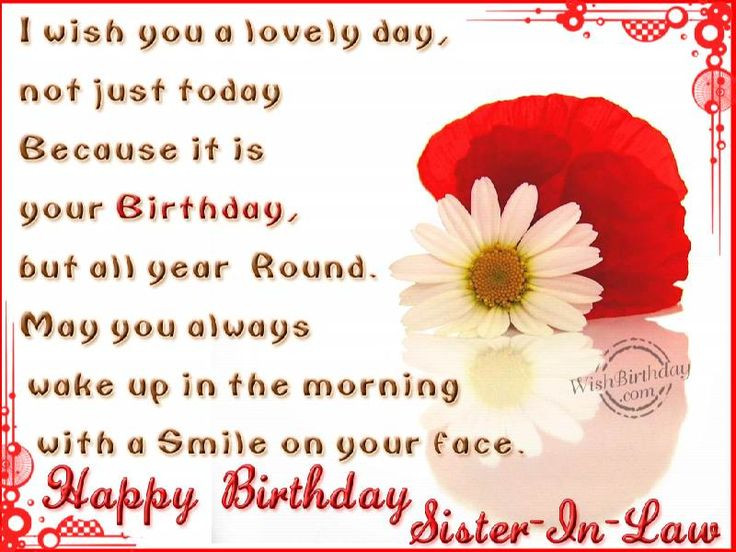 Birthday Quotes Sister In Law
 RELIGIOUS BIRTHDAY QUOTES FOR SISTER IN LAW image quotes