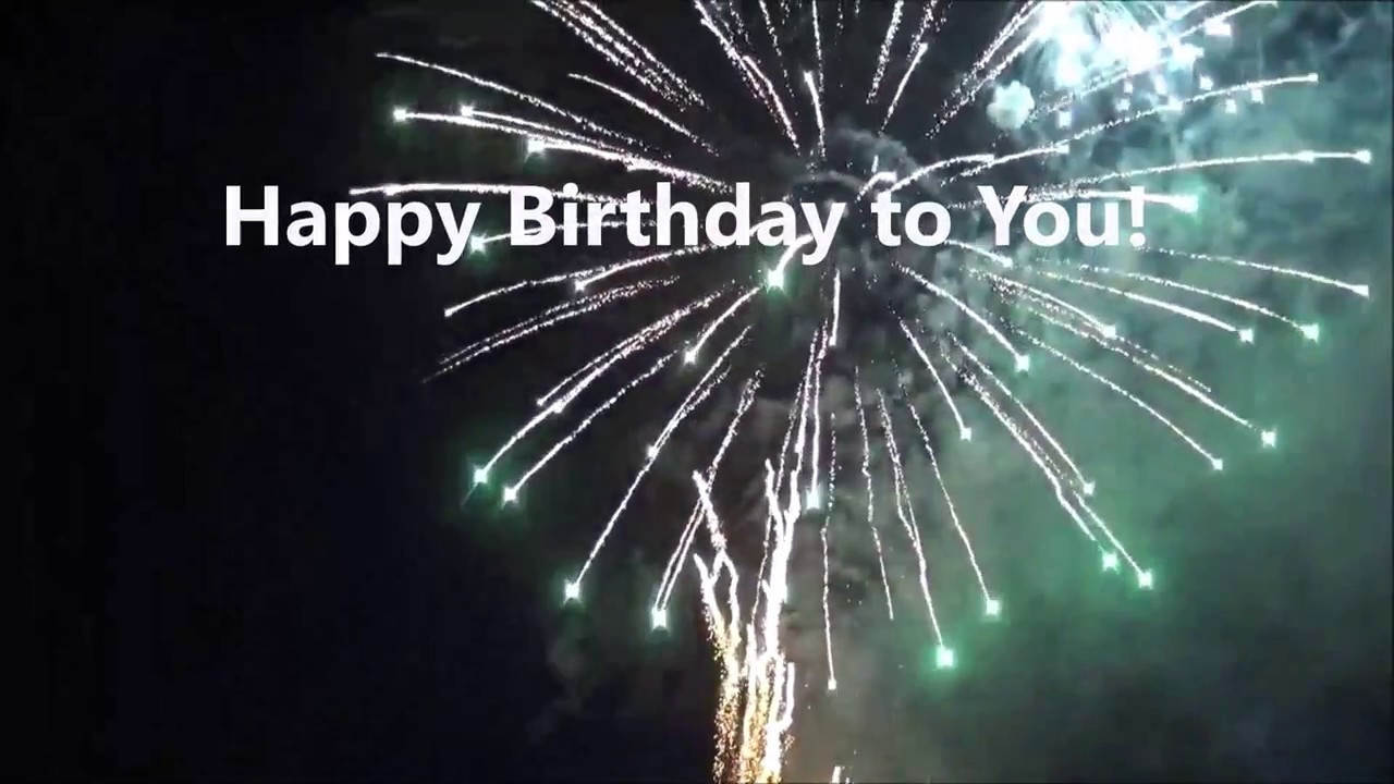 Birthday Video Card
 Happy Birthday Greeting Card Video With Fireworks