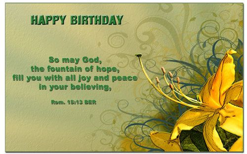 Birthday Wishes Bible Verses
 Happy Birthday Biblical Quotes QuotesGram