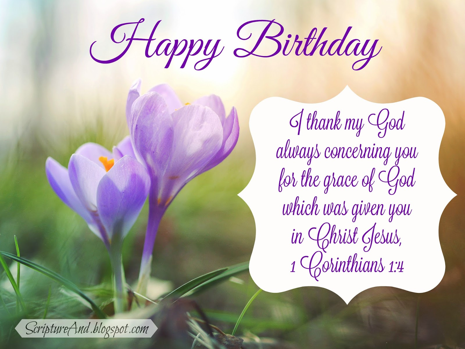 Birthday Wishes Bible Verses
 Scripture and Free Birthday with Bible Verses