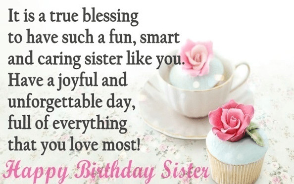 Birthday Wishes For Big Sister
 BEST HAPPY BIRTHDAY SISTER QUOTES AND WISHES [2019