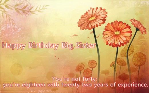 Birthday Wishes For Big Sister
 Birthday Wishes For Elder Sister Page 3