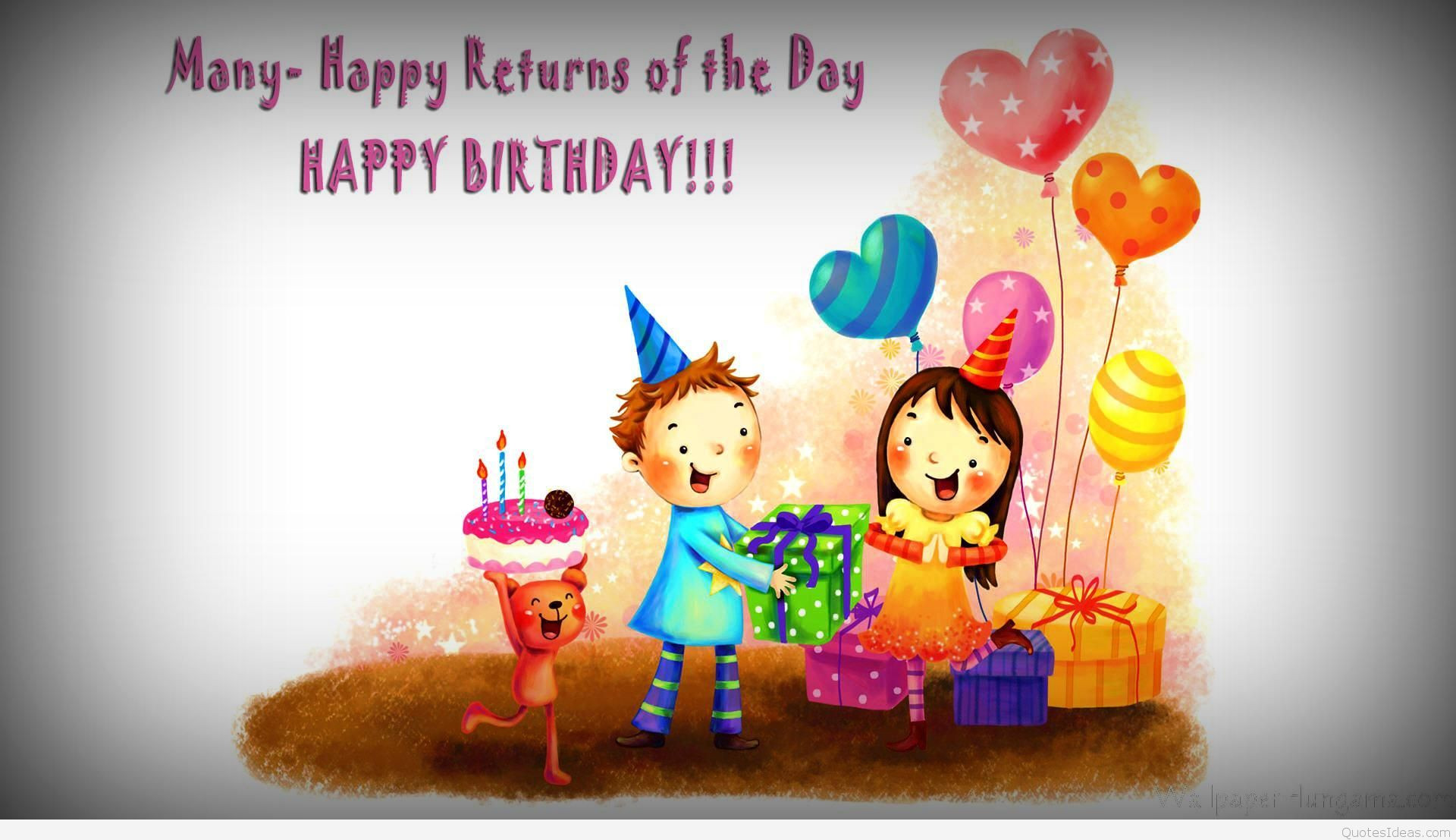 Birthday Wishes For Children
 New Happy birthday wishes for kids with quotes wallpapers