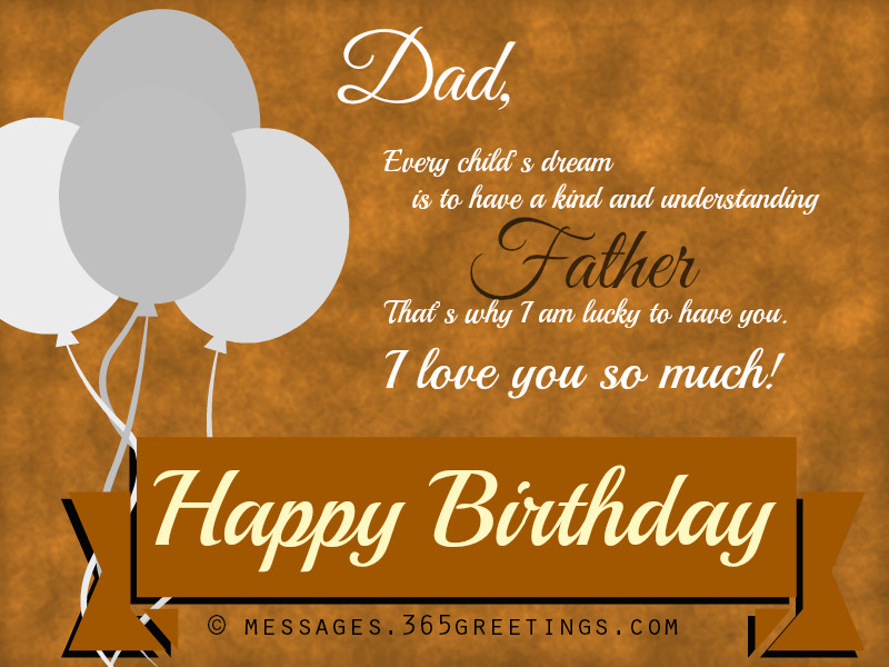 Birthday Wishes For Dad From Daughter
 Happy Birthday Wishes Messages and Greetings Messages