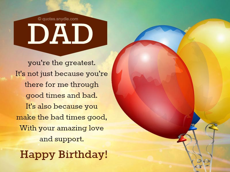 Birthday Wishes For Father From Daughter
 Happy Birthday Dad Quotes Quotes and Sayings