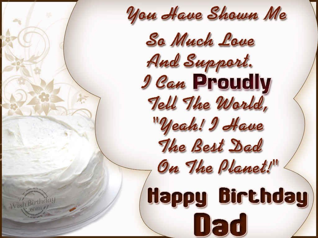 Birthday Wishes For Father From Daughter
 Happy Birthday Dad s and for
