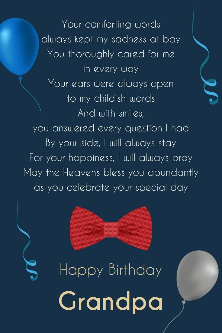 Birthday Wishes For Grandpa
 Birthday Poems for Grandma Grandpa