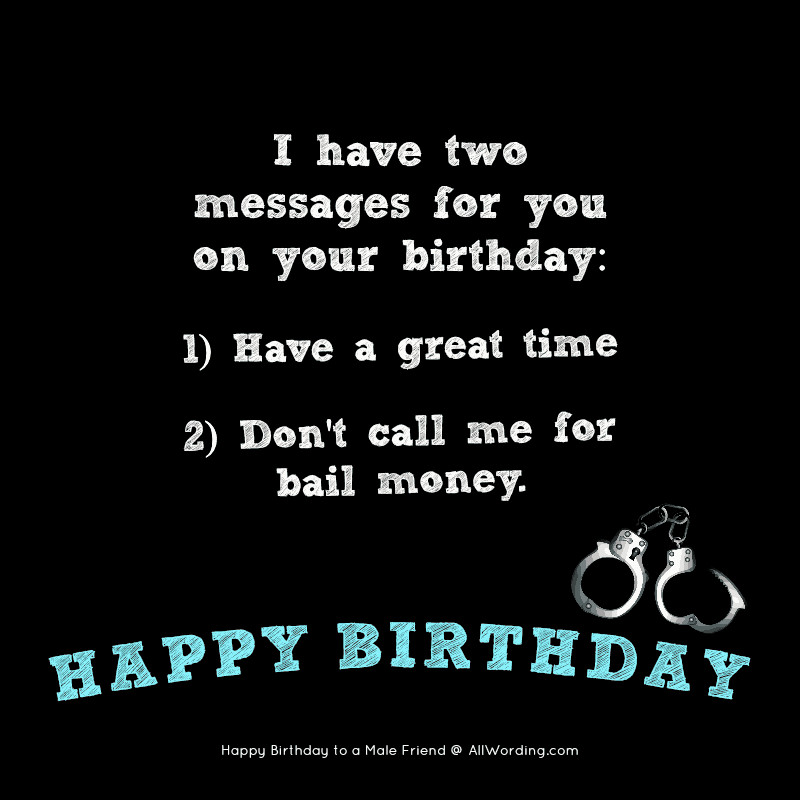 Birthday Wishes For Guy Friend
 20 Ways to Say Happy Birthday to a Male Friend