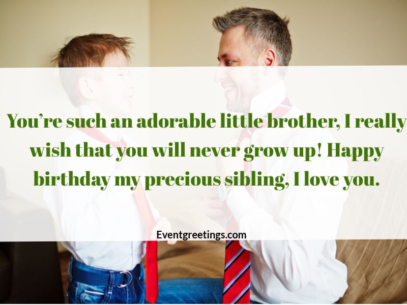 Birthday Wishes For Little Brother
 38 Sweet Happy Birthday Little Brother Wishes And Quotes