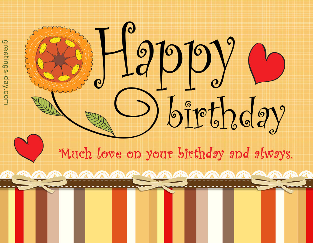 Birthday Wishes For Loved One
 Greeting cards for every day November 2015