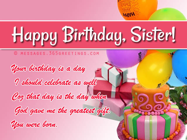 Birthday Wishes For Older Sister
 birthday wishes for sister 365greetings
