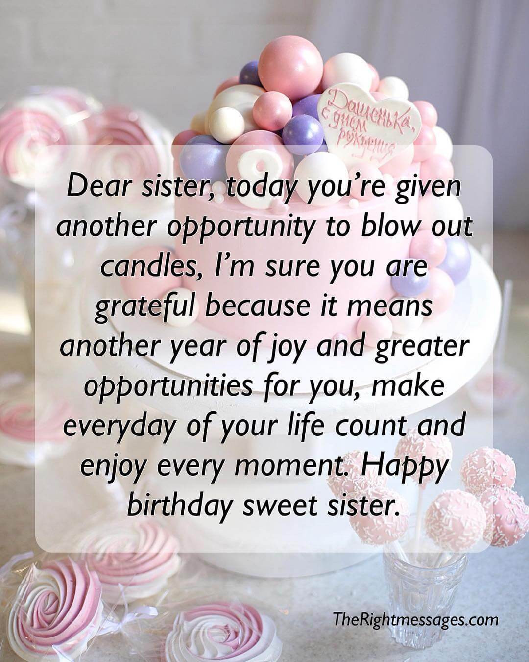 Birthday Wishes For Older Sister
 Short And Long Birthday Messages Wishes & Quotes For