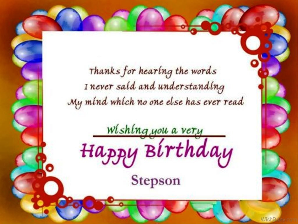 Birthday Wishes For Stepson
 Best Birthday Wishes For Stepson Wishes Choice
