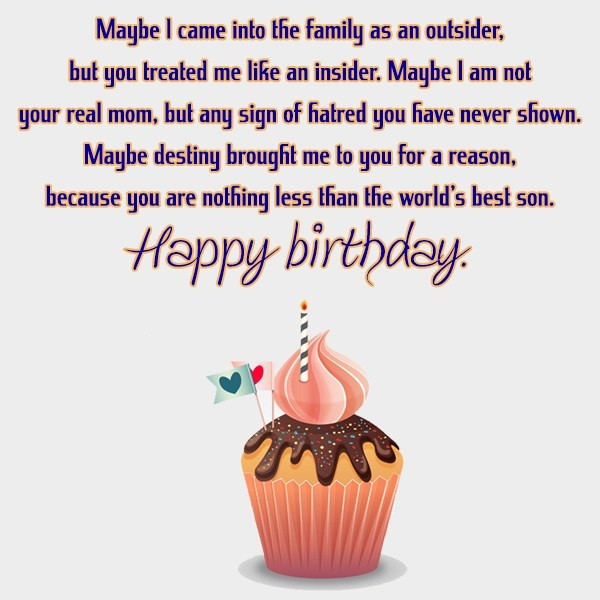 Birthday Wishes For Stepson
 Happy Birthday Letter To My Stepson Segerios