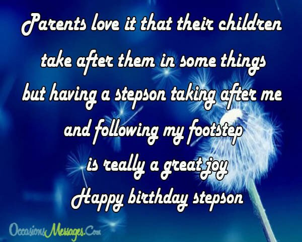 Birthday Wishes For Stepson
 Happy Birthday Wishes for Stepson Occasions Messages