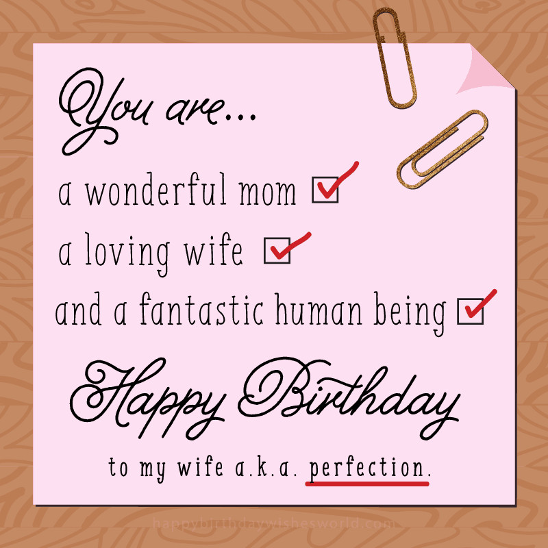 Birthday Wishes For Your Wife
 140 Birthday Wishes for your Wife Find her the perfect