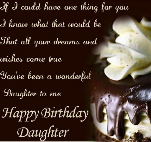 Birthday Wishes From Mom To Daughter
 Happy Birthday Quotes for Daughter with