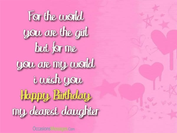 Birthday Wishes From Mom To Daughter
 Birthday Wishes for Daughter from Mom Occasions Messages