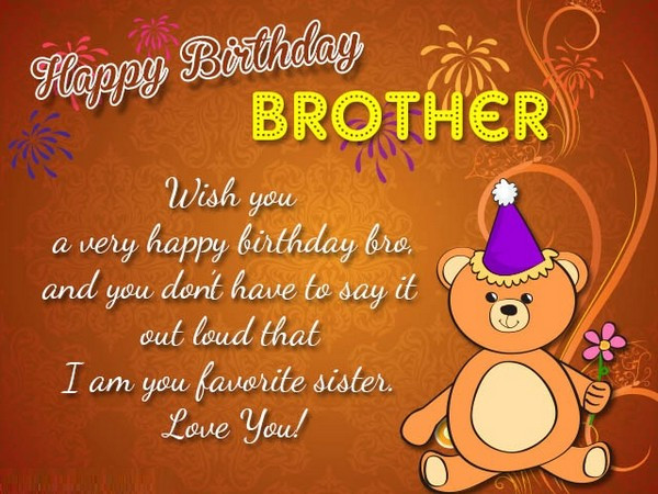 Birthday Wishes To Brother From Sister
 200 Best Birthday Wishes For Brother 2020 My Happy